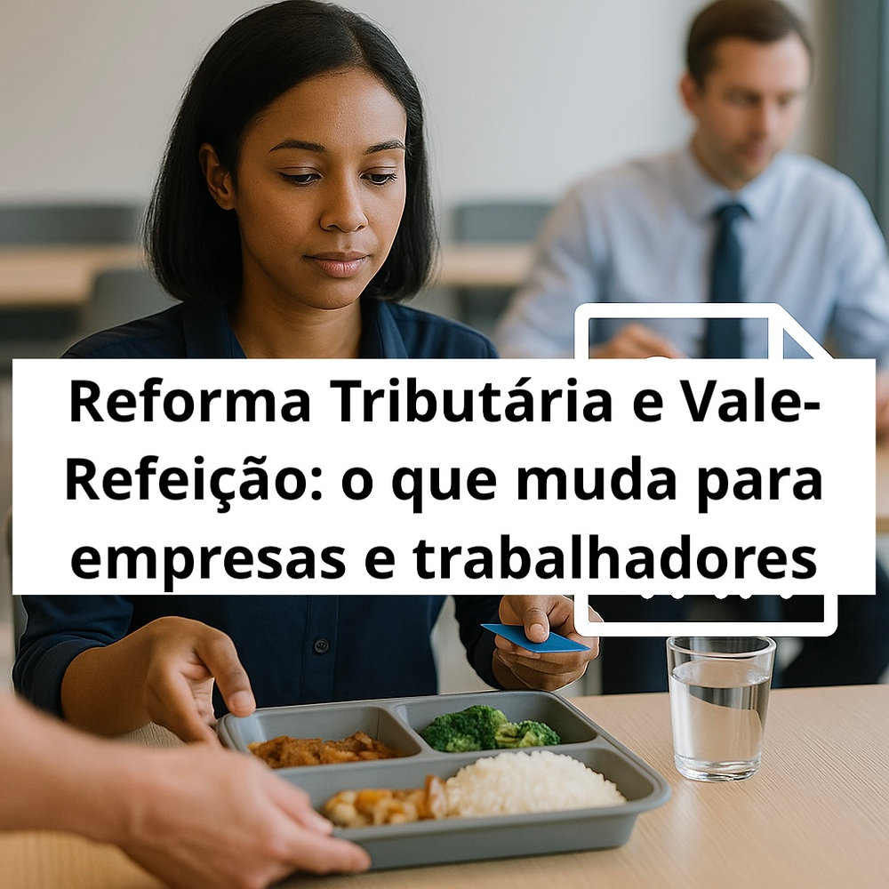 Benefícios e RH: Reforma Tributária e Vale-Refeição: impactos para empresas e trabalhadores
